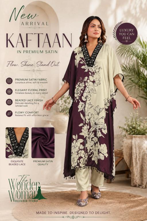 The wonder woman W-2156 kaftaan branded kurtis i want wholesale prices at bulk